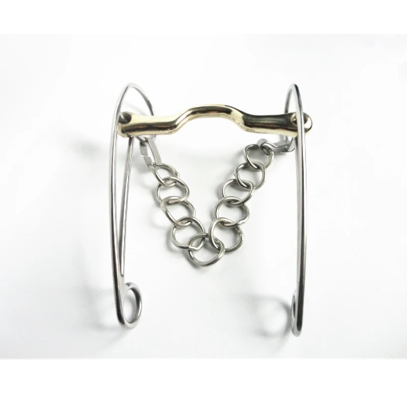 5 Inches Stainless Steel Gag Bit , Copper Mouth Bit , Horse equipment (H0922 ) 5 Inches Stainless Steel Gag Bit , Copper Mouth Bit , Horse equipment (H0922 )