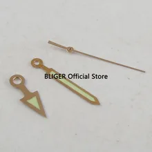 Роза Золотой Край светящиеся часы руки подходят для MIYOTA 8215 8205 821A Mingzhu 2813 автоматический механизм H112