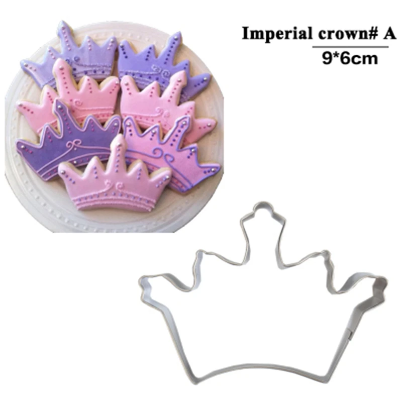 

Hot Royal Crown Icing Set Stamp Mold Pancake Biscuit Cookie Cutter Kitchen Tools Stainless Steel Discount Coupon Baking Fondant