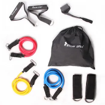 

9 sets fitness stretch band strength resistance training lightweight class for wholesale and free shipping kylin sport