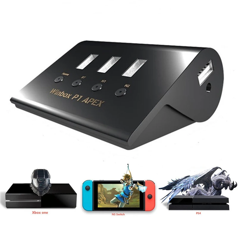 

Winbox P1 Apex Keyboard Mouse Bluetooth Converter Adapter For Ps4 Xbox Nintendo Switch Game Console Built-In Headset Microphon