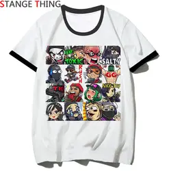 Новая футболка для видеоигр Rainbow Six Siege Мужская/wo Мужская смешной мультяшный принт футболка Летняя белая футболка хип-хоп топ футболки
