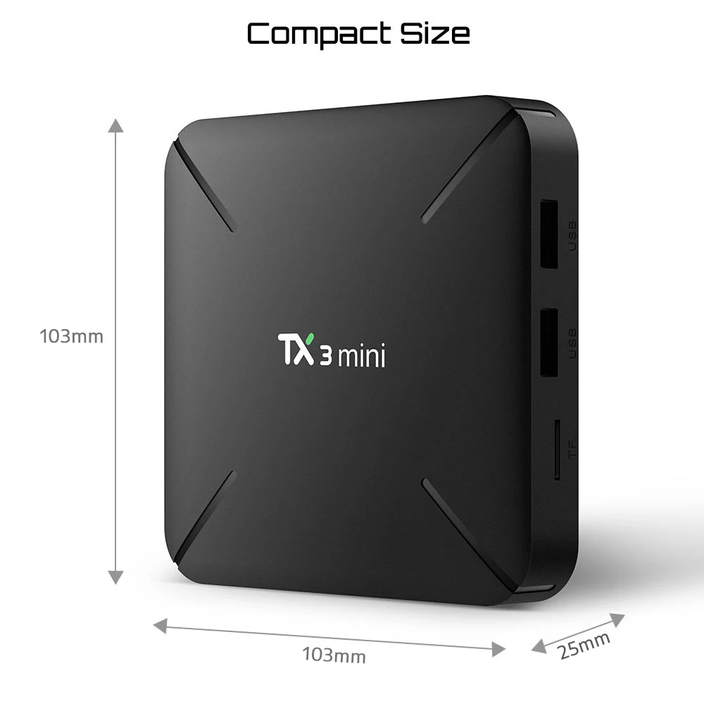 TX3 Mini L Android 7,1 Smart tv BOX S905W 4K HD телеприставка 1 ГБ/2 ГБ 8 ГБ/16 ГБ телеприставка медиаплеер с гарнитурой drop