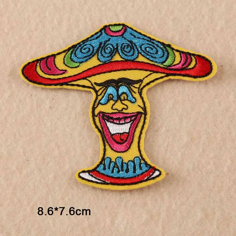 

Clown Punk Iron On Patch Clothes Patch For Clothing Boys Embroidered Patch Clothes Stickers Garment Apparel Accessor