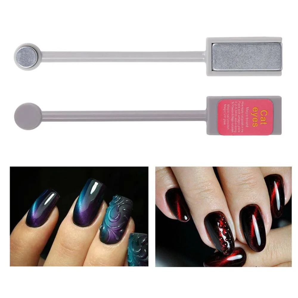 DIY Nail Инструменты кошачий глаз Маникюр Инструмент двойной головкой утолщенной