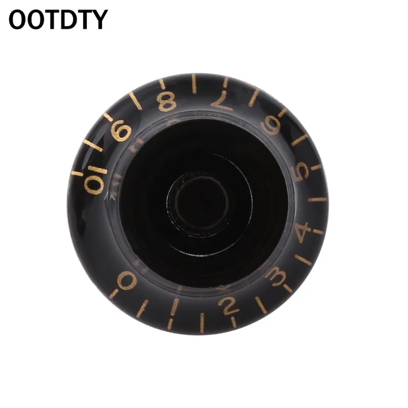 OOTDTY 1 шт. ручка кнопка колокольчик форма гитары Тон регулятор громкости для LP гитары Части черный золотой