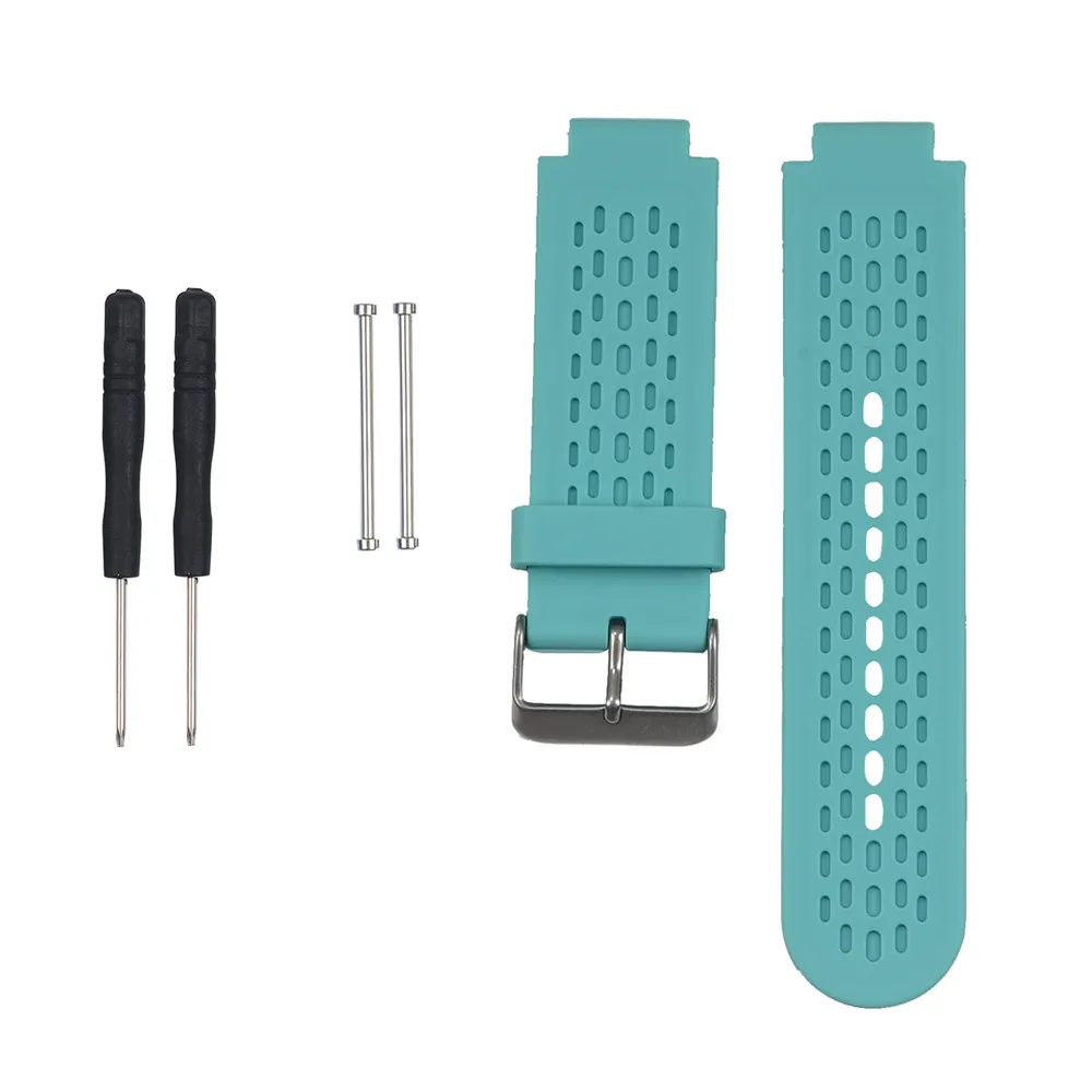 Watch Bands Soft Silicone Strap Replacement Watch Band +Lugs Adapters