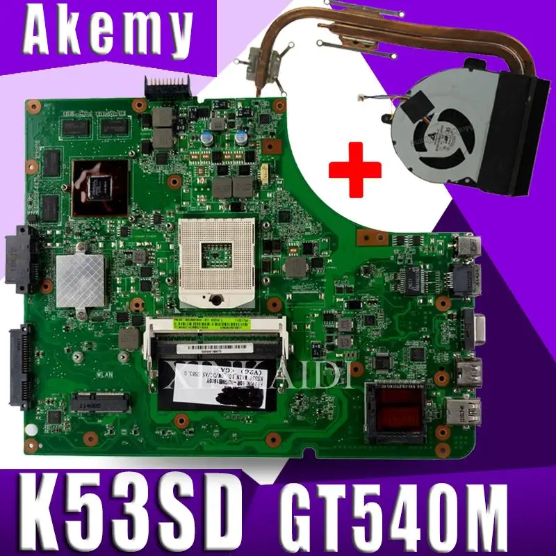 XinKaidi K53SD материнская плата для ноутбука ASUS K53SD K53E K53S K53 Тесты Оригинал материнская плата REV5.1 GT610M-2G