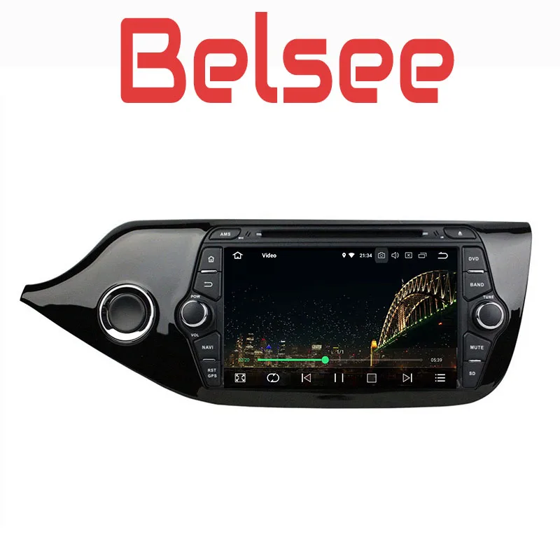 Clearance Belsee Android 8.0 DVD Player for Kia Ceed Car Radio Head Unit IPS Touch Screen 4GB Ram PX5 Core GPS Navigation WiFi Bluetooth 2