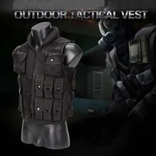 Высококачественный военный тактический жилет для активного отдыха, спортивное снаряжение для боевой охоты, защитный жилет CS Wargame, армейская полицейская Черная форма