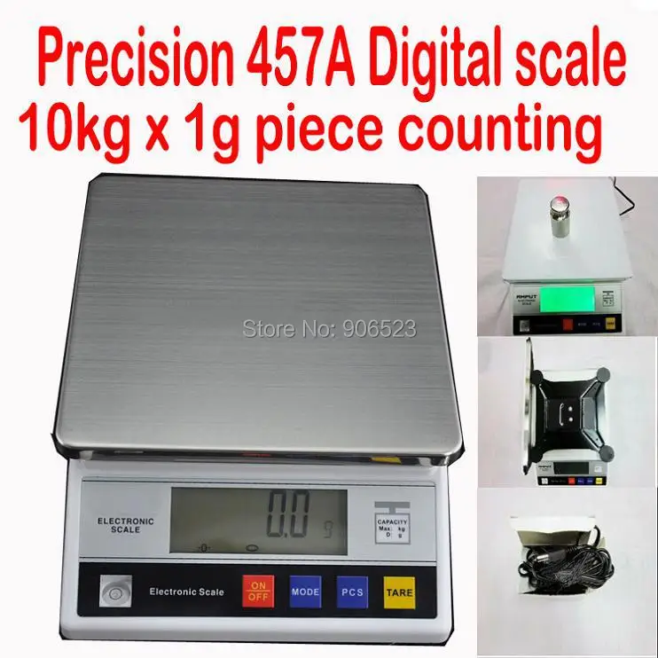 10 кг x 1 г цифровые электронные таблицы Топ Весы с считающей Функция, промышленные весы Весы, лаборатории Весы