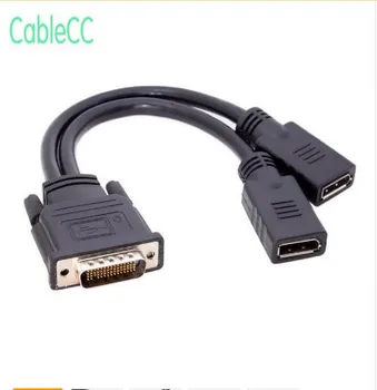 

DMS-59Pin Male to Dual DP Displayport Female Splitter Extension Cable for PC Graphics Card