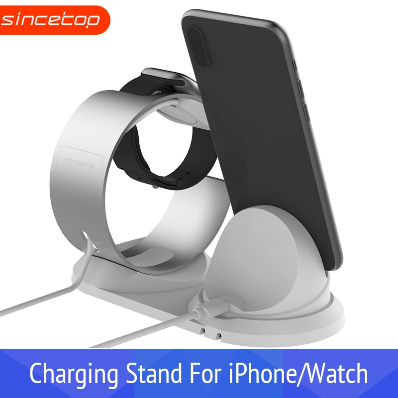 Настольная зарядная док станция для Apple Watch Подставка зарядки держатель телефона
