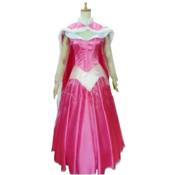 

2017 Custom Made Stunning Adult Princess Aurora Cosplay Costume from Sleeping Beauty With Cloak