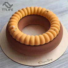 TTLIFE New Arrivals DIY Large Round Donut Cake Mold Food Grade Silicone Biscuit Mold Baking Tools Cookie Mold