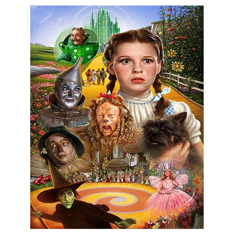 

5D DIY Diamond Embroidery The Wizard Diamond Painting Cross Stitch Full Square/Round Diamond Mosaic Needleworks Home Decor