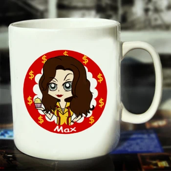 

New 2 Broke Girls Ceramic Coffee Mug White Color Or Color Changed Cup Max Caroline---Loveful