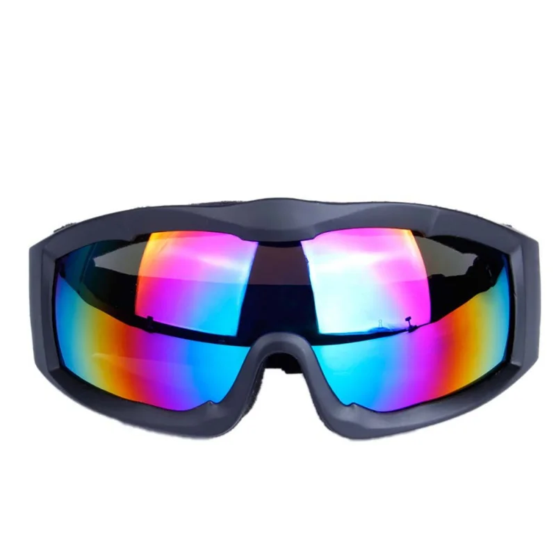 Pro унисекс лыжные очки для сноуборда однослойные сферические поверхности UV400 противотуманные ветрозащитные мужские женские зимние спортивные лыжные очки - Цвет: 4