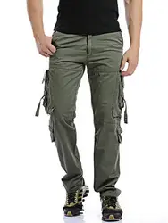 2018 военные мужские штаны-карго армейский зеленый мульти большие карманы мужские повседневные брюки легко мыть мужские осенние армейские