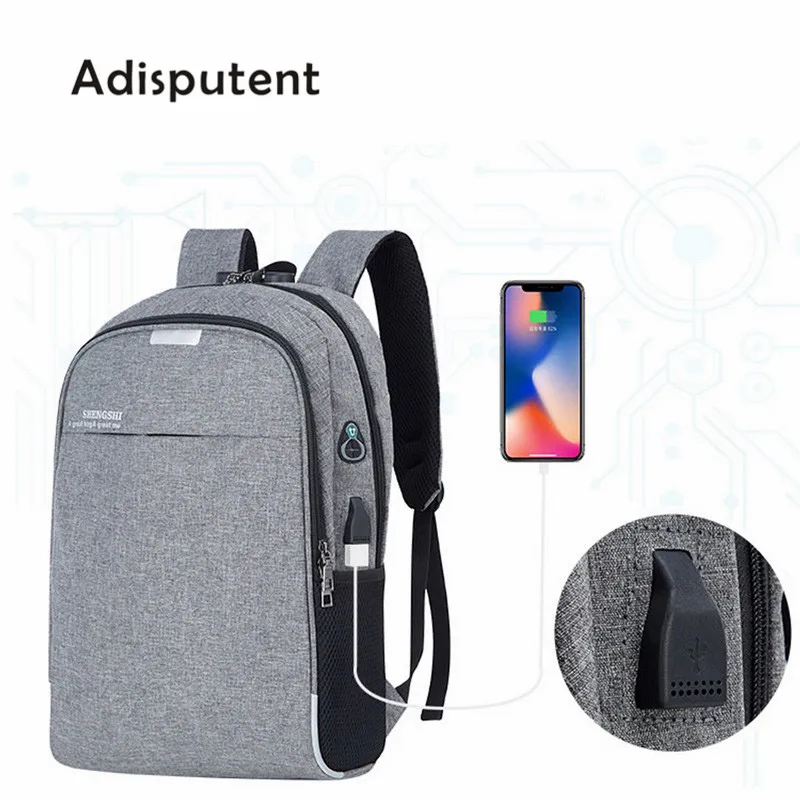 

Laptop Backpack USB Charging 15.6 inch Anti Theft Women Men School Bags For Teenage Girls College Travel Backpack Nylon Male