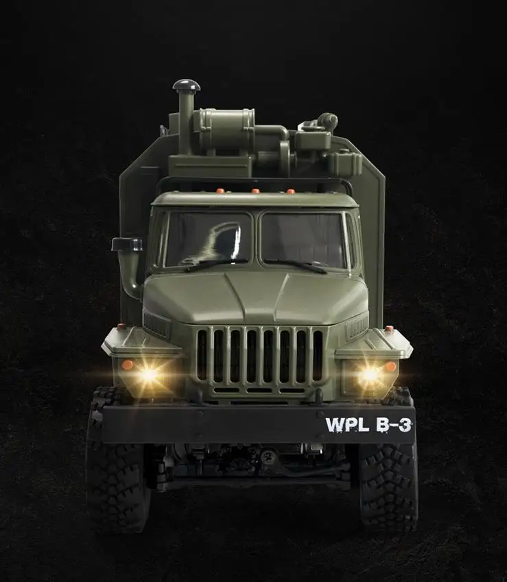 1/16 4WD пульт дистанционного управления 6X6 командная машина 2,4 GHZ rc советская единица Урал военный грузовик