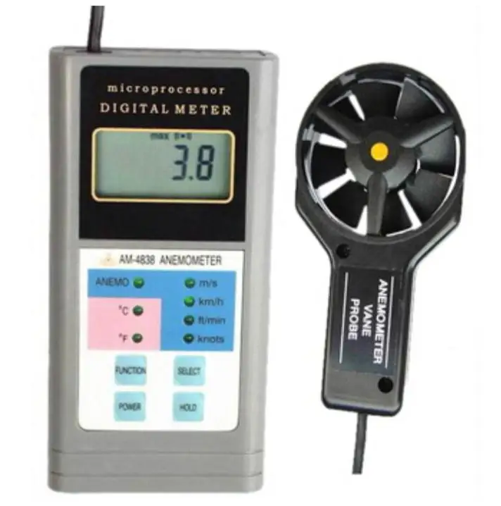

Digital Anemometer AM-4838 Air Flow Anemometer AM4838 Wind Speed Meter
