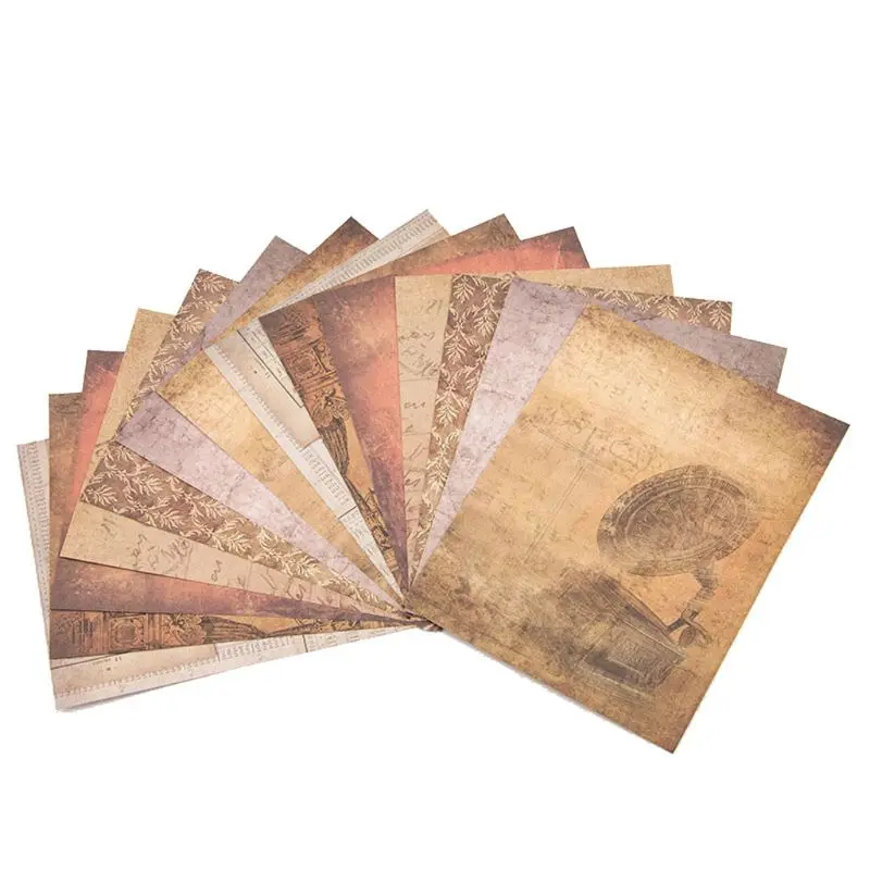 

14pcs Retro Pattern Background Paper DIY Craft Photo Album Scrapbooking Card Decor Handmade