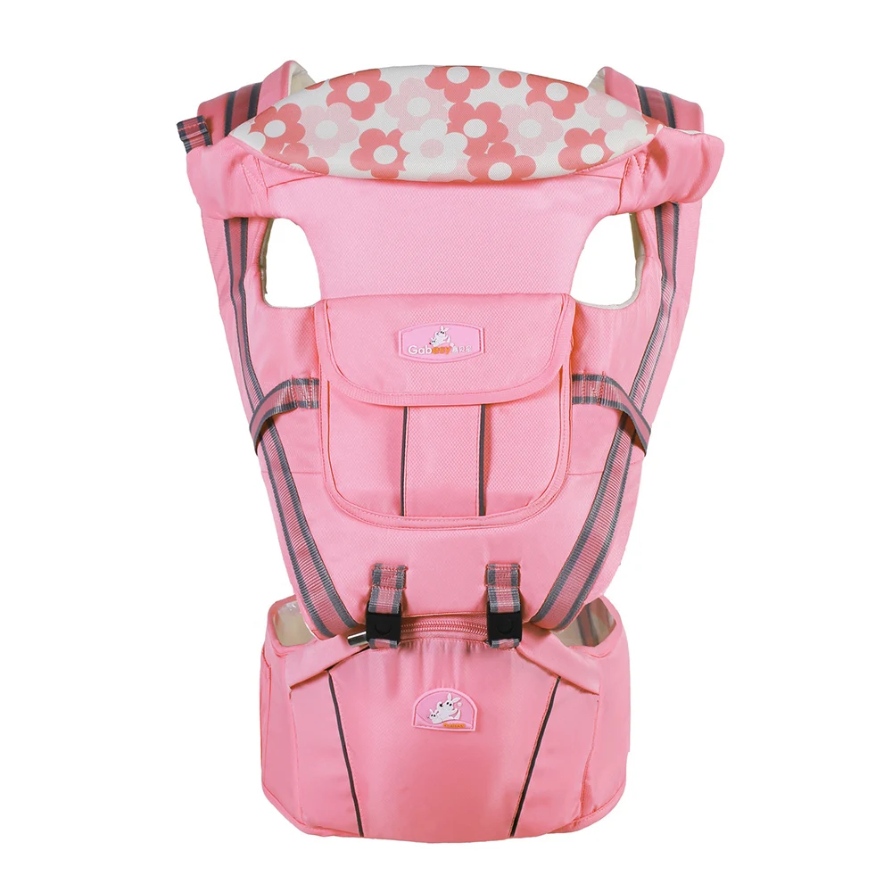 20 кг несущая многофункциональная переноска для малыша табурет рюкзак слинг ремень сумка слинг для 0-36 месяцев Новорожденный ребенок - Цвет: Pink