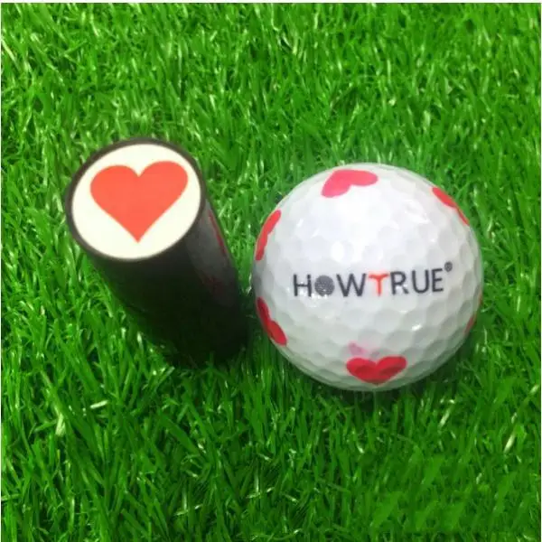 Plastic + Silicone Golf Ball Stamper Stamp Seal Impression Marker Print Gift Prize for Golfer