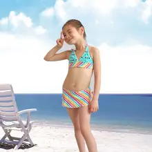 Girls Swimsuit 2016 New Style 1-10 Years Children Bikini Swimwear kids biquini infantil Beachwear maillot de bain fille Costume