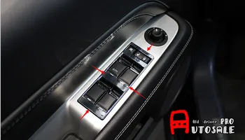 

For Jeep Compass 2011 2012 2013 2014 2015 Left Hand Drive ABS Chrome interior door cover armrest Cover trim 4pcs