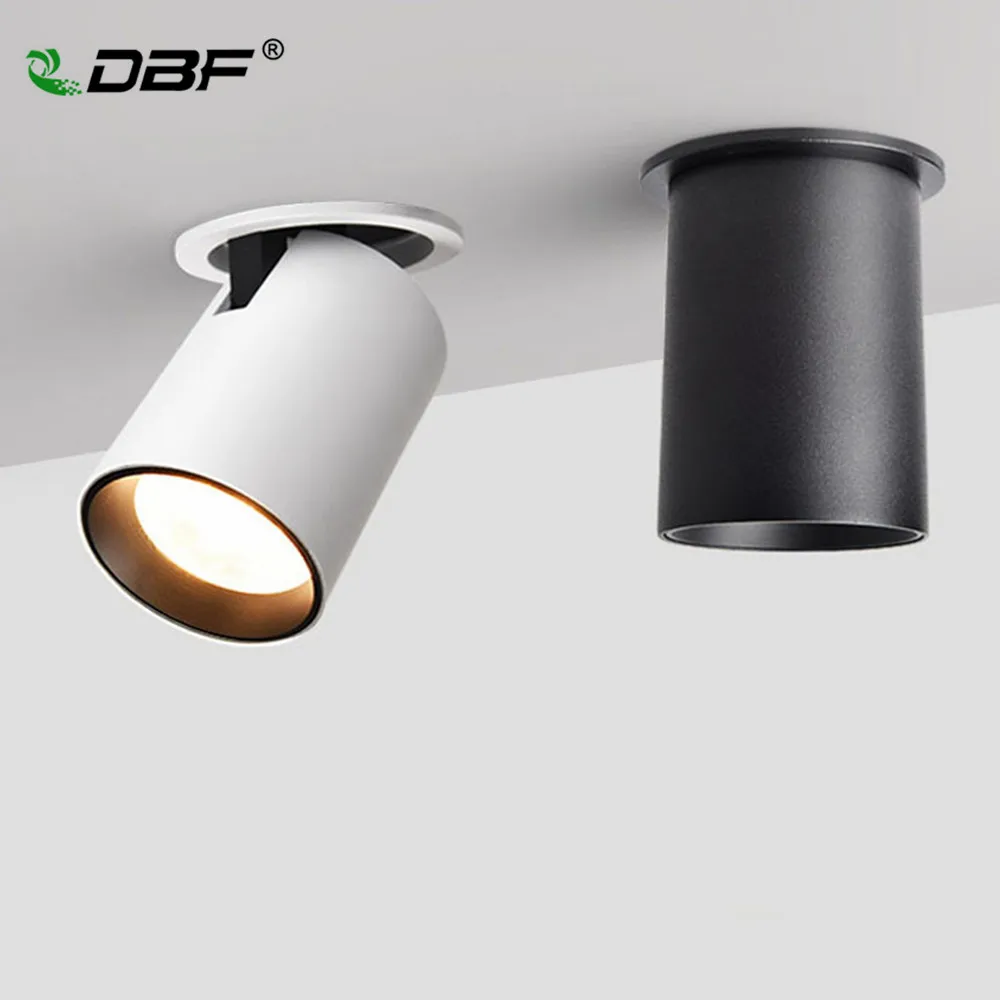 

[DBF]Foldable Recessed Ceiling Downlight 7W 12W Black/White Housing 360 Degree Rotatable 3000K/4000K/6000K Ceiling Spot Light