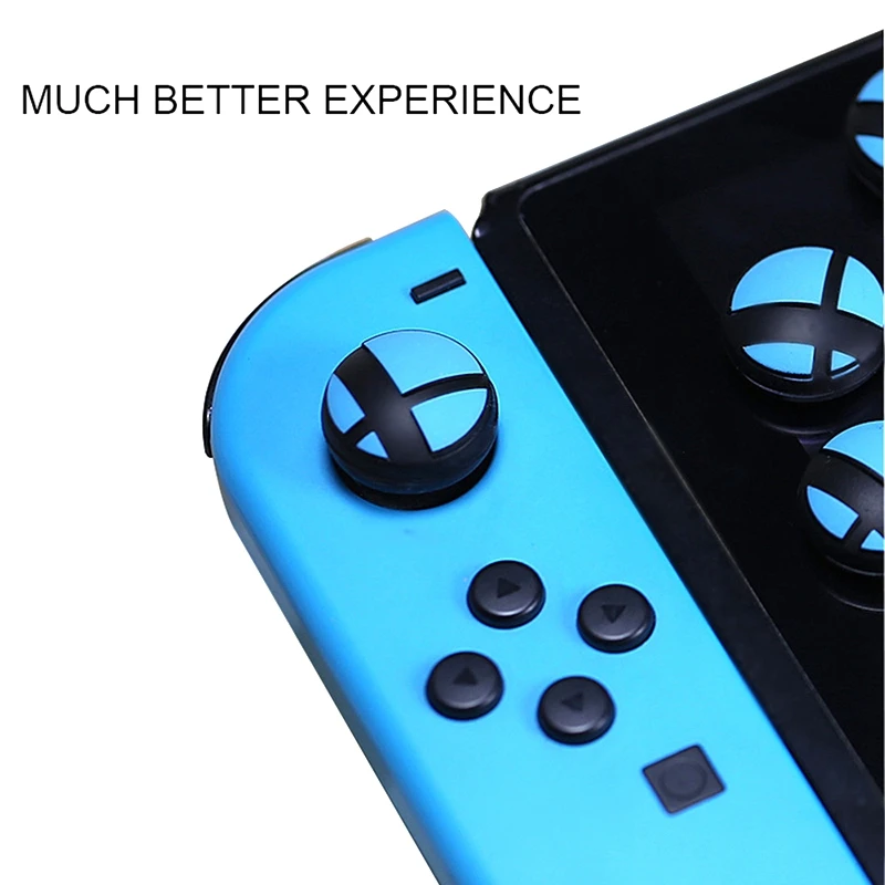 4 шт. противоскользящие аналоговые стики для консоли Nintendo Switch Ns силиконовые