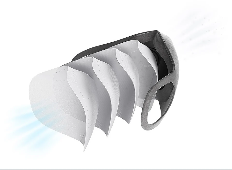 Xiaomi Mijia Smartmi Filter Mask Block 97% PM 2.5 with Ventilating Valve Long-lasting TPU Material 3 PCS Filter Mask Smart Home (10)