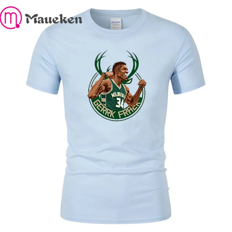 Футболка Giannis Antetokounmpo хлопковая футболка с короткими рукавами подарок 0324 8