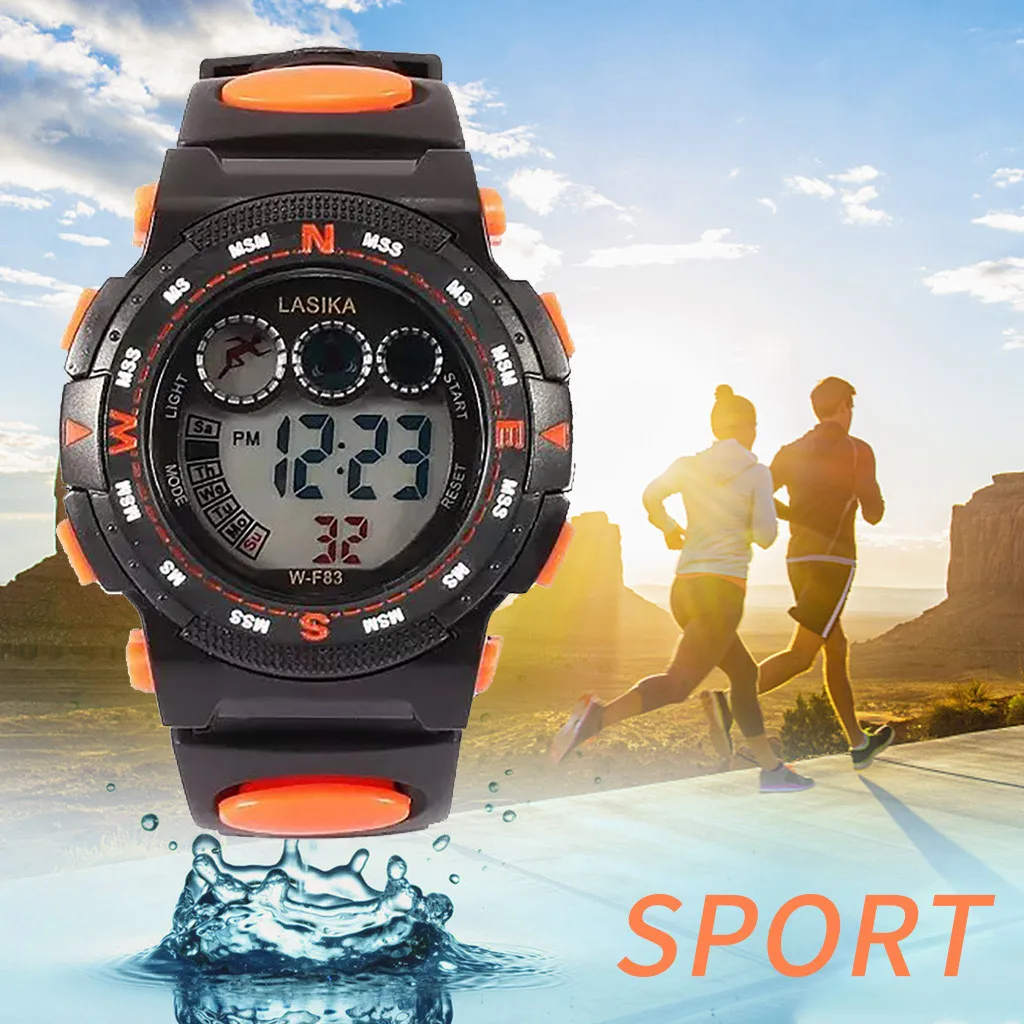 

New Kids Watches 30M Waterproof 5 Colors Available Children LED Digital Sports Wach Durable Boy Girl Comfortable Outdoor Watches
