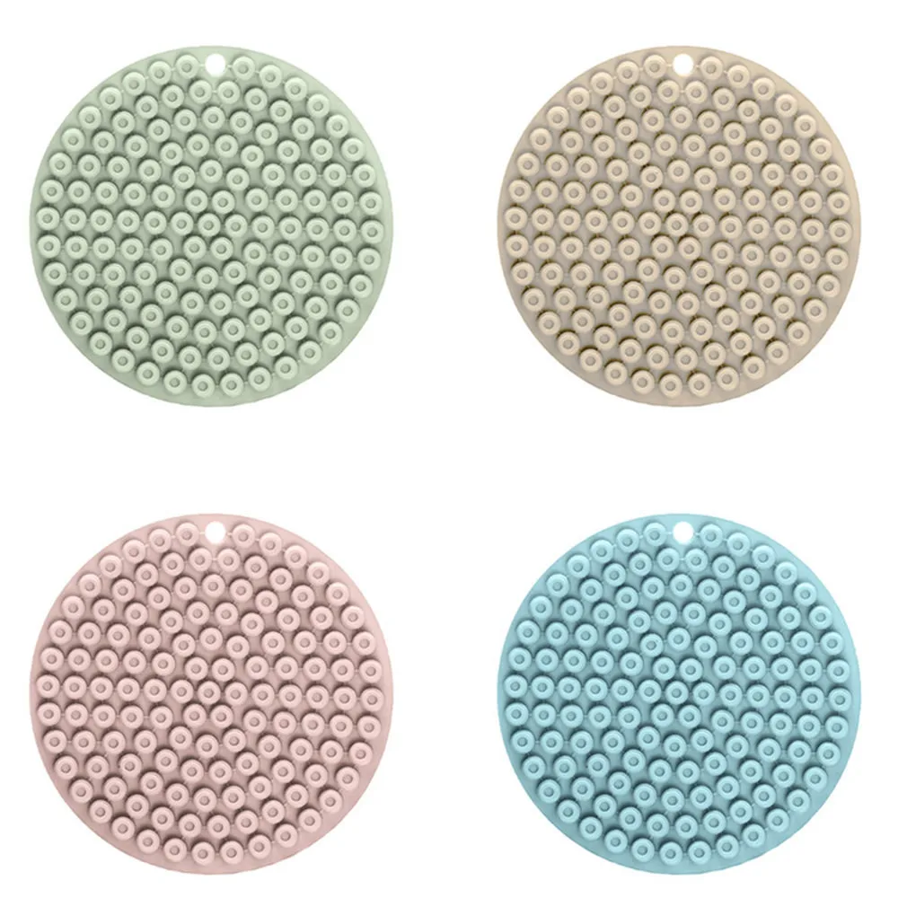 

14.5*14.5CM Durable Silicone Round Non Slip Heat-resistant Silicone Heat Resistant Gun BGA Soldering Mat Coaster Cushion A30