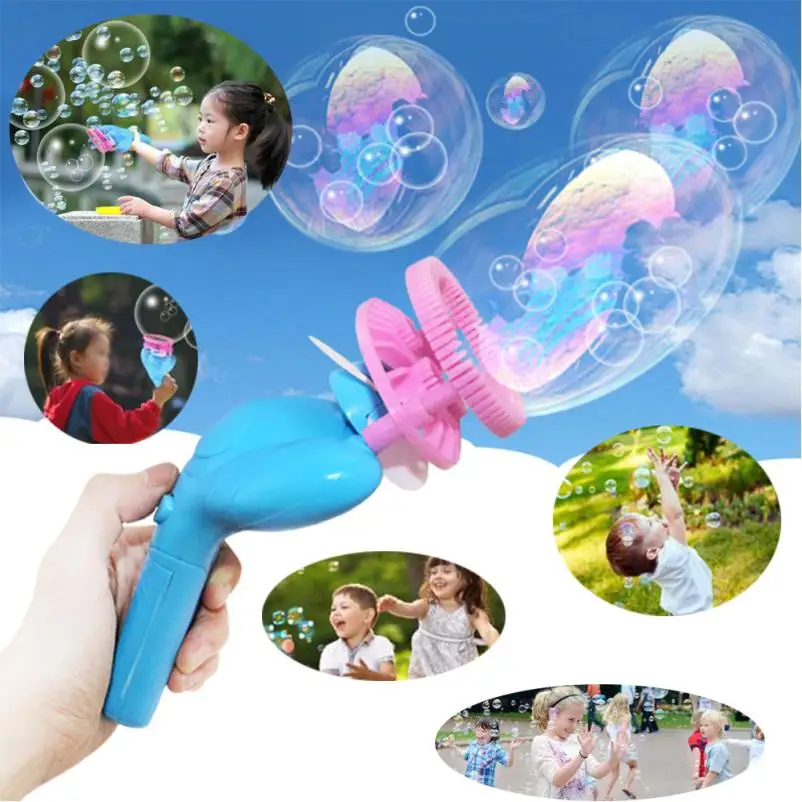 HIINST Funny Summer Magic Bubble Blower Machine Bubble Maker Mini Fan