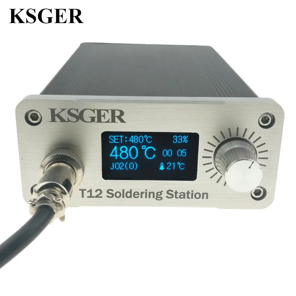 KSGER паяльная станция DIY Kit STM32 2 1 S OLED 3 дисплей регулятор температуры цифровой