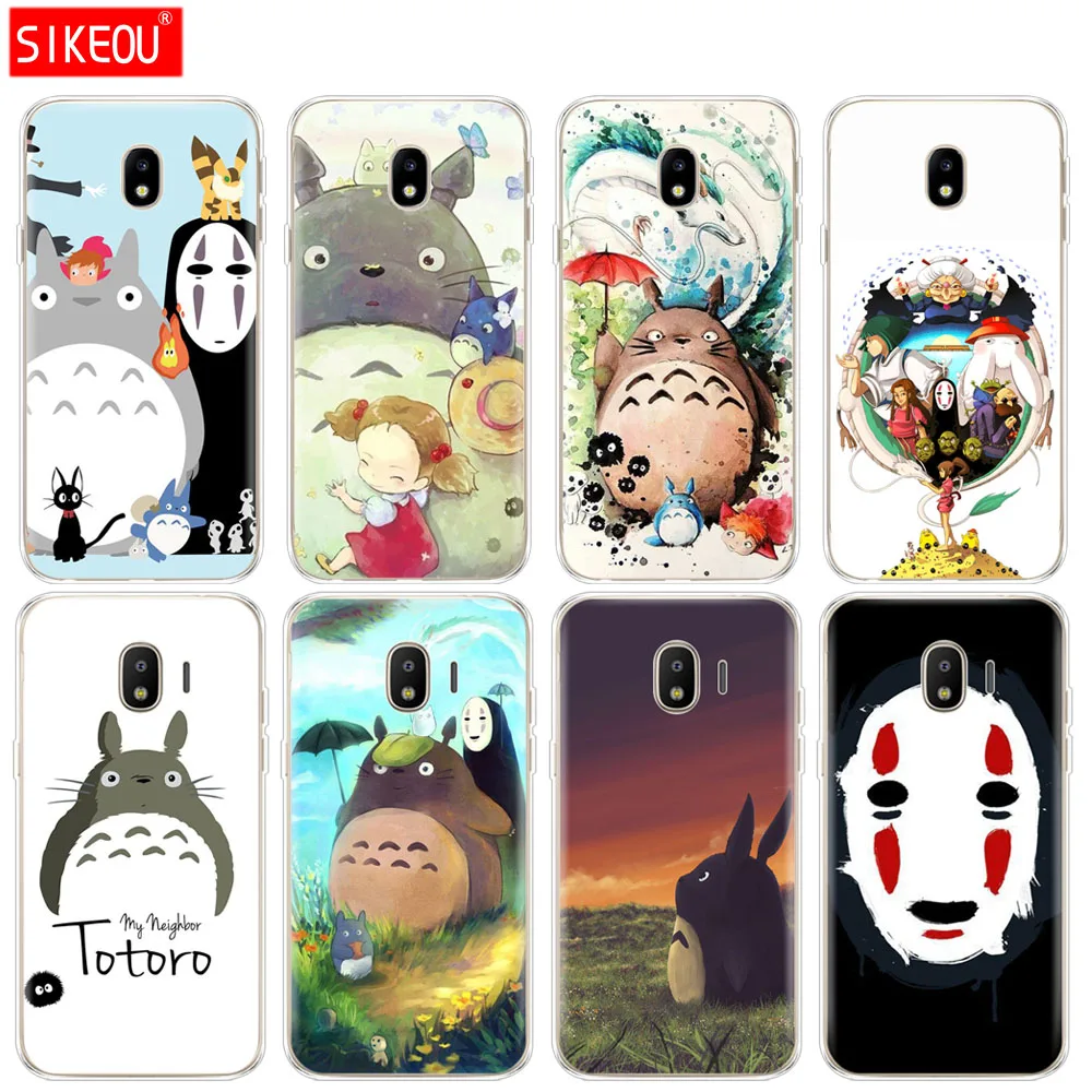 Силиконовый чехол для телефона Samsung Galaxy J3 J5 J7 2017 J330 J530 J730 PRO j2 2018 Spirited Away Totoro no