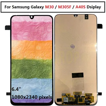 

For Samsung Galaxy m30 m305F Replacement LCD Display With frame Ttouch Screen For Samsung m305F/DS M305FN/D A40s M30 Digitizer