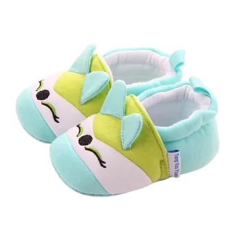 

3-11M Animal Shape Soft Sole Warm Anti-slip Shoes Baby First Walkers Toddler Cotton Shoes S2