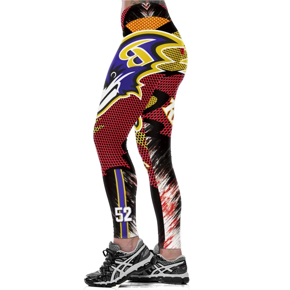 

Unisex Football Team Ravens 52 Print Tight Pants Workout Gym Training Running Yoga Sport Fitness Exercise Leggings Dropshipping