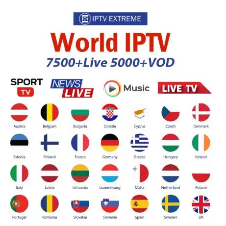 

GlobalTV 5000+Live 6m /1 Year IPTV subscription for France Spain Arabic Portugal IPTV Nordic Europe IPTV M3U smart tv android G3