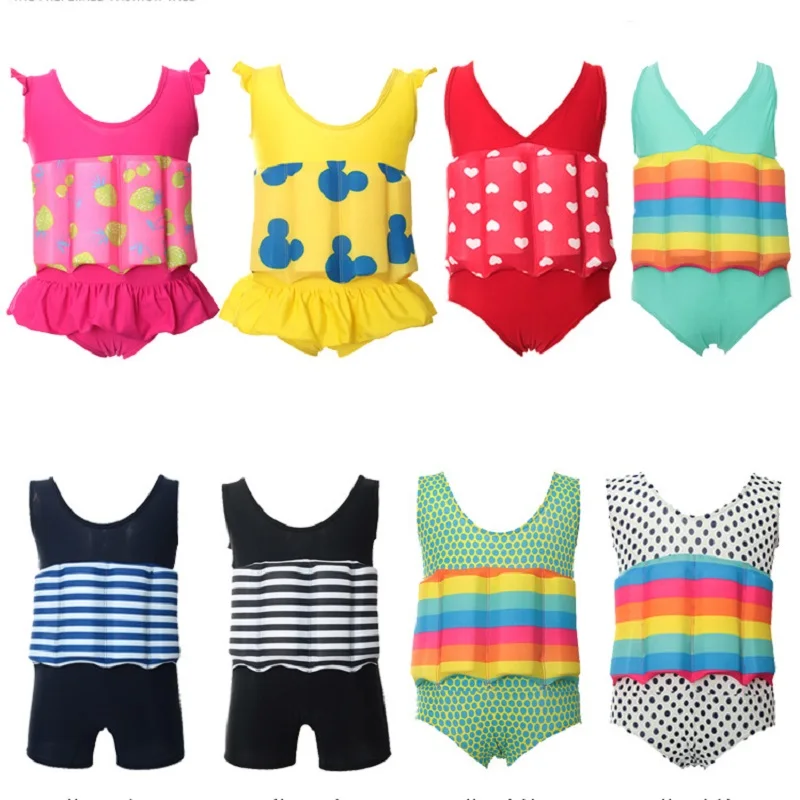 

Professional Floating Buoyancy Baby Boy/Girl Swimsuits Detachable Swimwear Siamese Swimming Training Kids Swimming Float Suits