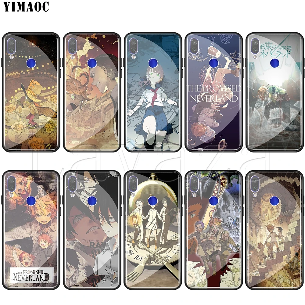 

Lavaza The Promised Neverland Tempered glass TPU Case for Redmi Note 4X 5 6 6A 7 Pocophone F1