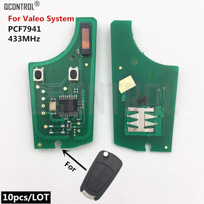 

QCONTROL Car Control Remote Key Electronic Circuit Board forOpel/Vauxhall Astra H 2004 - 2009, Zafira B 2005 - 2013 Vehicle Fob
