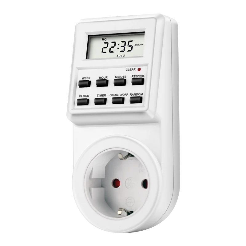 

Digital LCD Display US EU Plug-in Programmable Timer Switch Socket Electrical Sockets