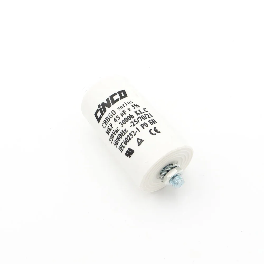 250 V 220 Водяной насос 45MFD 250VAC CBB60 двигателя рабочие конденсаторы полипропиленовая