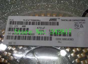 

TAJE477K006RNJ CAP TANT 470UF 6.3V 10% 2917 Tantalum Capacitors Size E 10pcs